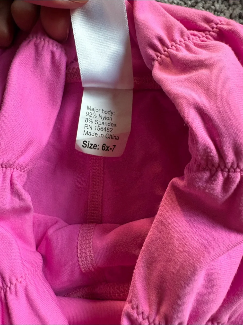 Girls' Pink Ruched Crop Tank and Shorts Dance Set
